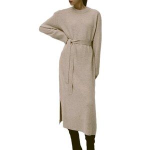 Buttery Soft Knit Sweater Midi/Maxi Dress – Cream Color– NWOT– Women's Size M/6